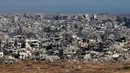 Militer Israel secara resmi mengumumkan dimulainya serangan besar-besaran di Jalur Gaza yang diberi nama Operasi Kereta Perang Gideon atau Gideon's Chariots. (Jack GUEZ/AFP)