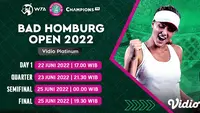 Link Live Streaming WTA 250 Bad Homburg Open 2022 di Vidio, 22-25 Juni 2022. (Sumber : dok. vidio.com)