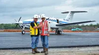 Uji coba Bandara IKN dengan pesawat kecil ini disebut berhasil (dok: BKIP)