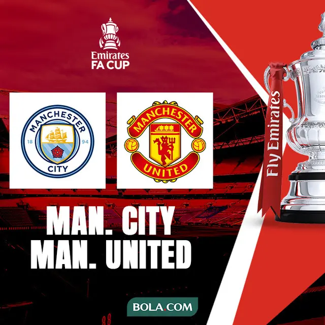 Piala FA - Man City Vs MU_Logo