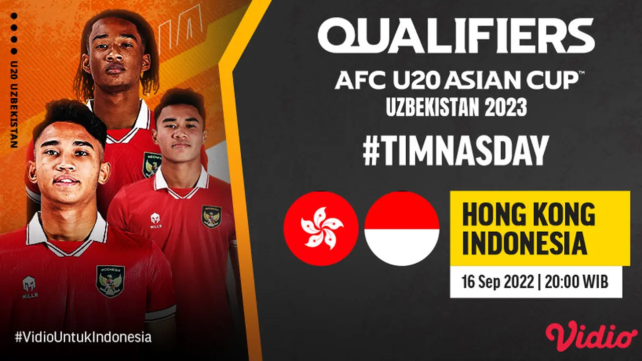 Nonton Link Live Streaming Timnas Indonesia Vs Hongkong Kualifikasi Piala AFC U-20 di Vidio