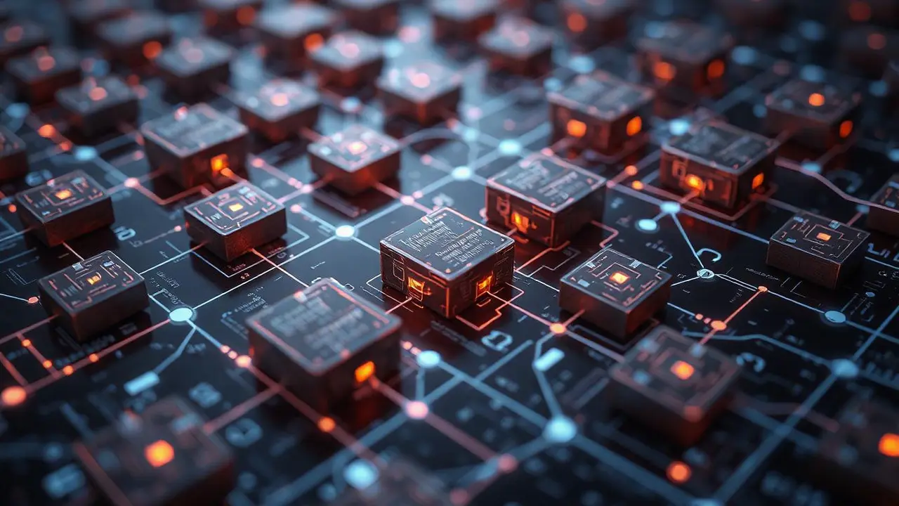 Ilustrasi Blockchain. (Foto by AI)