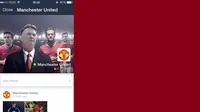 Manchester United Sapa Pengguna Line Lewat Ponsel