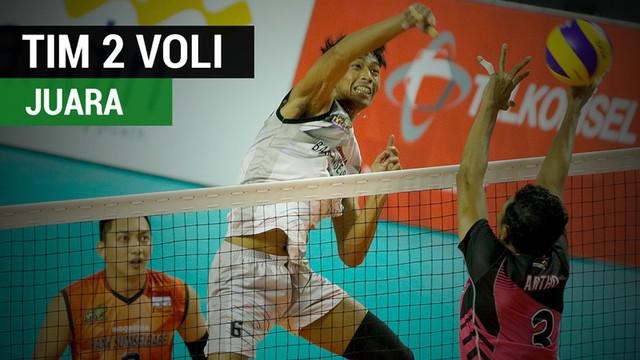 Berita video tim 2 voli Indonesia meraih emas di test event Asian Games 2018 setelah mengalahkan tim 1 pada Kamis (15/2/2018).