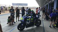 Pebalap Movistar Yamaha, Valentino Rossi. (Twitter/Yamaha MotoGP)