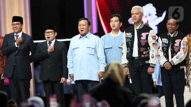 Momen Akhir Capres-Cawapres Usai Debat Pamungkas Pemilu 2024