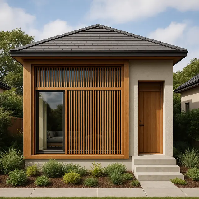 7 Model Rumah dengan Kisi Kayu (Wooden Slats), Estetik dan Adem hingga Ramah Lingkungan