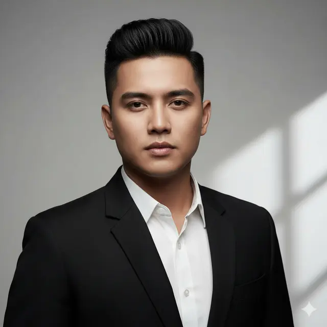 Model Rambut Pendek Pria Gemuk dan Wajah Bulat