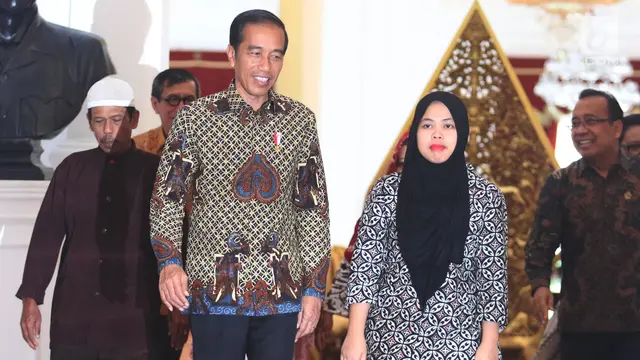 Presiden Jokowi Terima Siti Aisyah di Istana