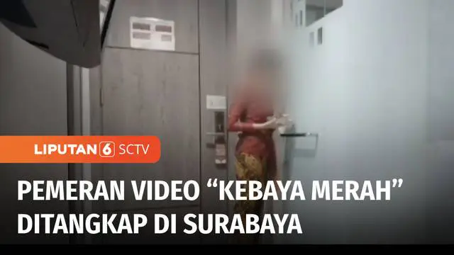 VIDEO: Pemeran Video Porno “Kebaya Merah” Ditangkap di Medokan, Surabaya