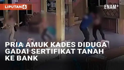 VIDEO: Pria Amuk Kades Diduga Gadai Sertifikat Tanah ke Bank di Situbondo