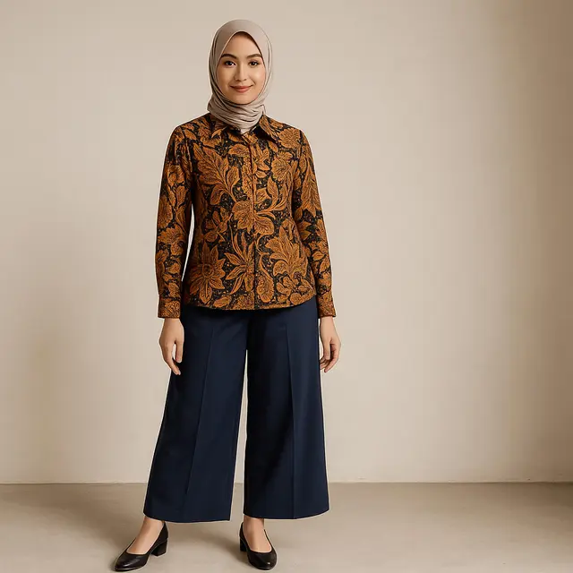 Baju Batik Tulis Klasik Wanita Cocok Dengan Bawahan Apa? 8 Padu Padan Ini Bantu Kamu Anti Kaku dan Tetap Cantik/ Ilustrasi AI
