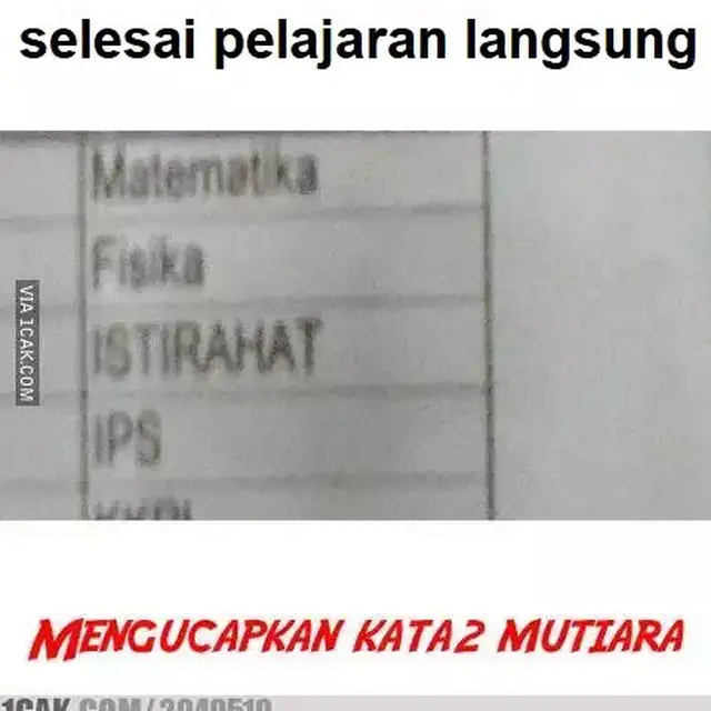 6 Potret Jadwal Pelajaran Sekolah Full Eksak dalam Sehari, Bikin Pusing Duluan