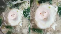 Viral Video Masak Telur Bentuk Muka Manusia, Netizen Ketawa Ngakak (sumber: TikTok/zhengai206)