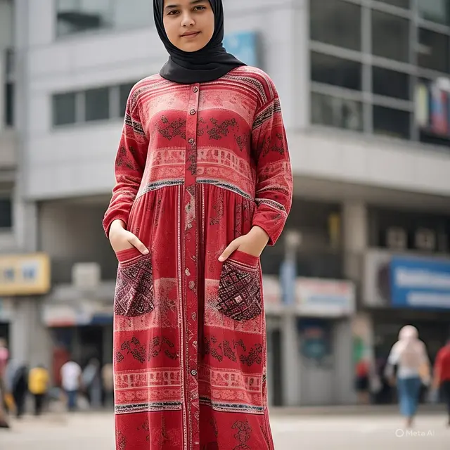 Gamis Anak Kekinian 2 Pocket