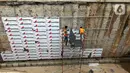 Suasana pembangunan Underpass Senen Extension di Jakarta, Selasa (19/10/2020). Pembangunan Underpass Senen Extension atau lintas bawah lanjutan Senen ini ditargetkan dapat mulai uji coba pada akhir November 2020 mendatang. (Liputan6.com/Immanuel Antonius)