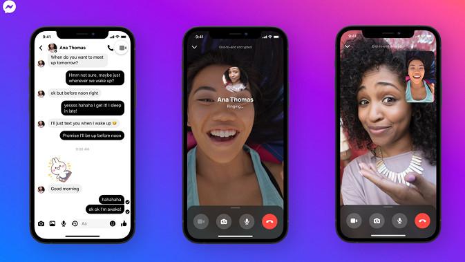 Panggilkan video dan suara di Facebook Messenger kini mendukung enkripsi end-to-end. (Foto: Facebook Messenger)