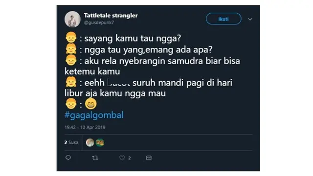 Drama Netizen Soal 'Gagal Gombal'