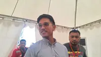 Ketua Umum Partai Solidaritas Indonesia (PSI), Kaesang Pangarep di Kiara Artha Park, Bandung, Jawa Barat, Jumat (26/1/2024). (Liputan6.com/Lizsa Egeham)