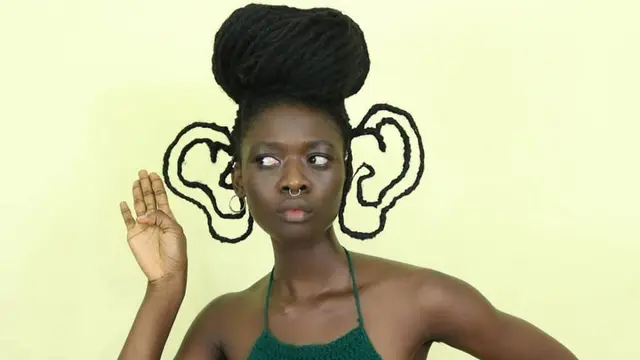 kreasi dari rambut asli (foto: instagram/@laetitiaky)