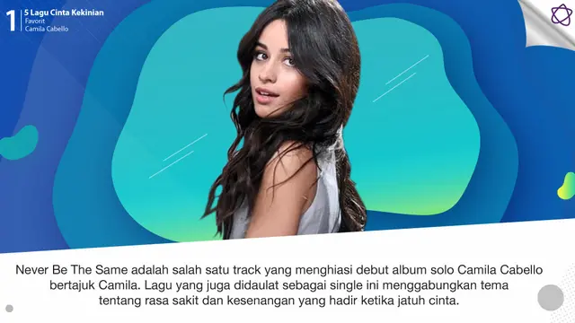 [Bintang] 5 Lagu Cinta Kekinian Favorit Camila Cabello