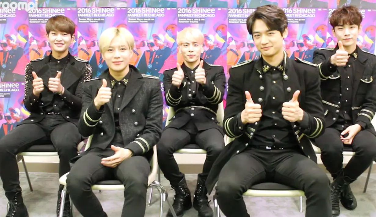 Meskipun SM Entertainment belum mengumumkan tanggal comeback-nya SHINee, akan tetapi para penggemar menduga jika SHINee akan menyanyikan lagu barunya pada acara fanmeet itu. (Foto: Soompi.com)