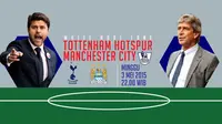 Tottenham Hotspur vs Manchester City (Liputan6.com/Ari Wicaksono)