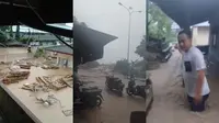 Banjir Terjang Kota Bandar Lampung, Ketinggian Air Capai Pinggang Orang Dewasa