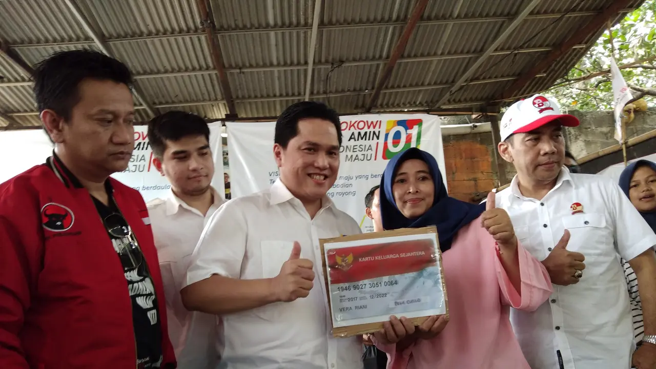 Ketua Tim Kampanye Nasional (TKN) Jokowi-Ma'ruf Amin, Erick Thohir. (Liputan6.com/Ady Anugrahadi)