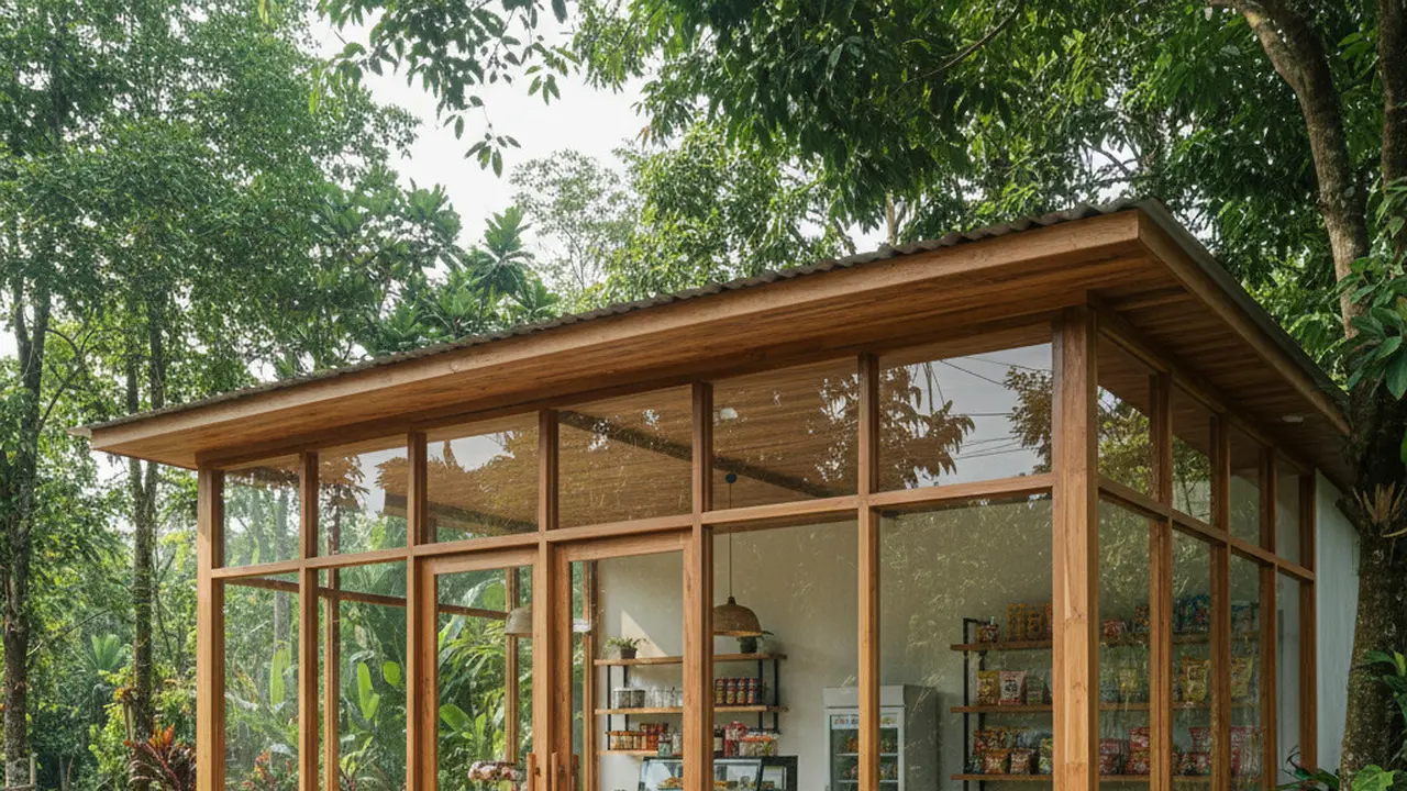 7 Model Warung dengan Fasad Kaca Modern, Inspirasi Desain Kekinian yang Estetik dan Fungsional
