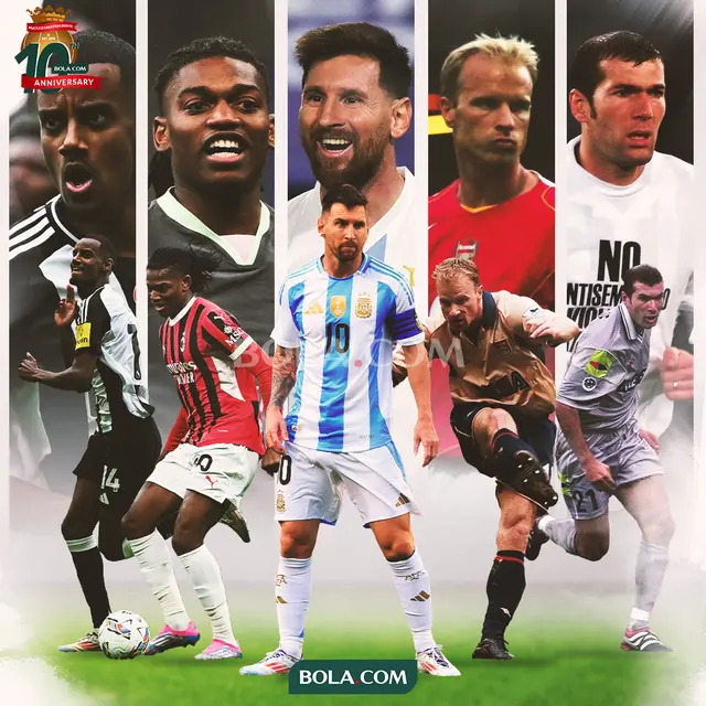 Artikel 10 Tahun Bola.com - Pemain dengan Assist Paling Ciamik