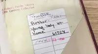 Buku "Young Lady at Home" karya Timothy Shay Arthur milik perpustakaan umum di Attleboro, Massachusetts, Amerika Serikat, baru dikembalikan setelah 80 Tahun (facebook.com/AttleboroLibrary)