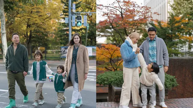 Tampil kompak bersama keluarga