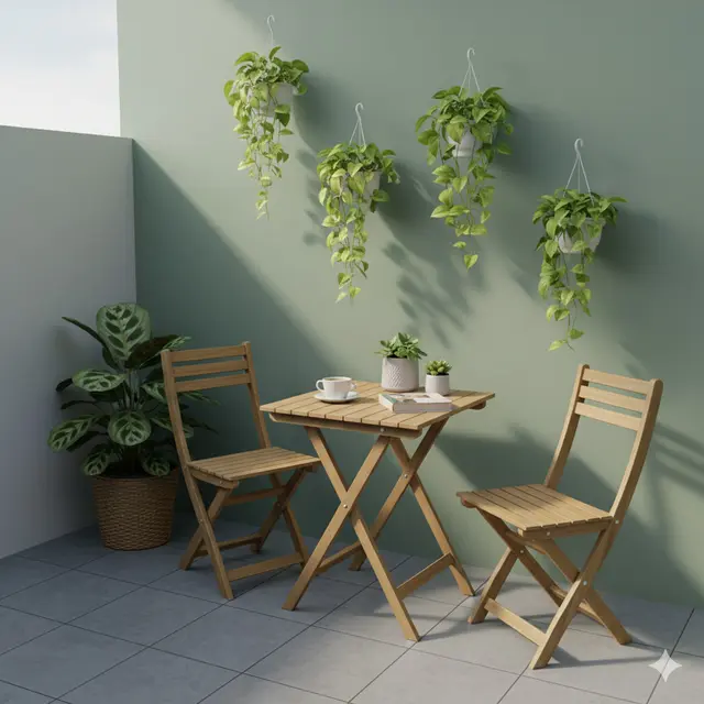 7 Kombinasi Furnitur dan Tanaman untuk Bikin Teras Kecil Jadi Cozy, Inspirasi Santai ala Kafe di Rumah