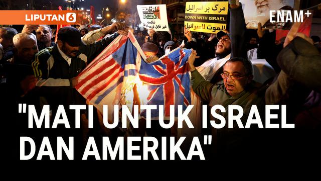 Teriak Mati untuk Israel dan Amerika, Ribuan Warga Iran Kepung Jalanan Tehran