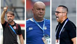 Mauricio Souza, Bojan Hodak, dan Mauricio Souza - BRI Super League 2025/2026.(Bola.com/Hery Kurniawan)