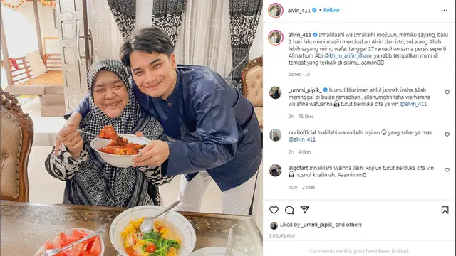 Alvin Faiz berduka neneknya meninggal dunia