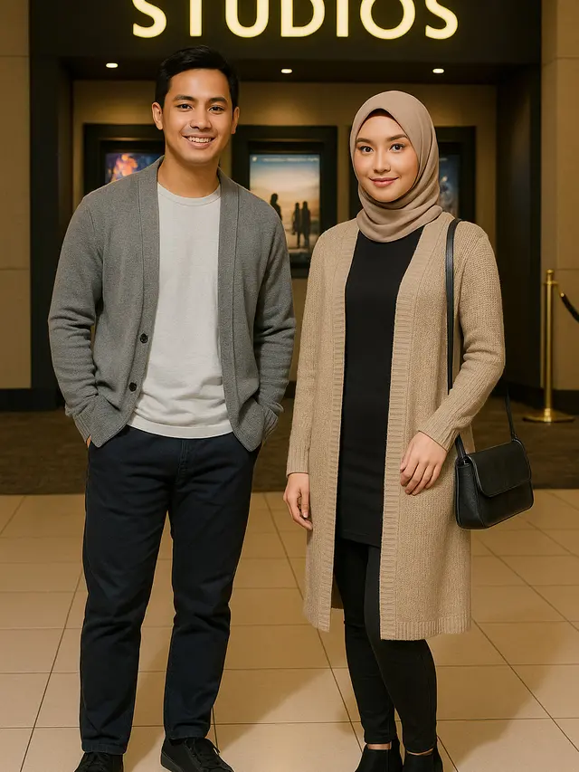 Outfit Nonton Bioskop untuk Pria dan Wanita yang Nyaman dan Stylish di Tahun 2025 (Foto: ChatGPT)