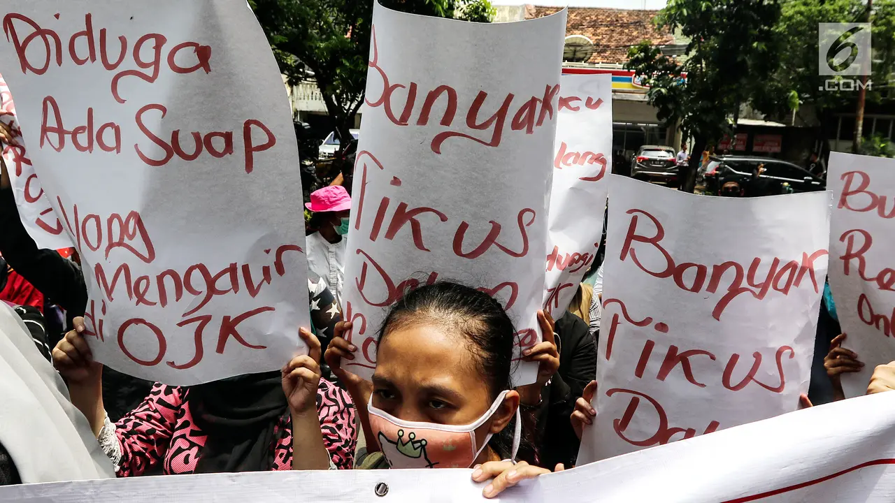 Korban Pinjaman Online Gelar Aksi Tuntut Keadilan