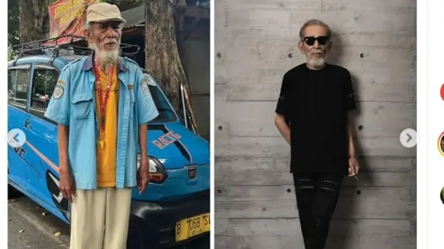 Saat Kakek Tukang Parkir Glow Up, Gayanya Tak Kalah dari Bintang Rock