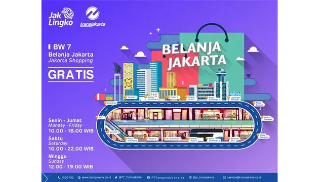 Rute bus Belanja Jakarta (Jakarta Shopping)