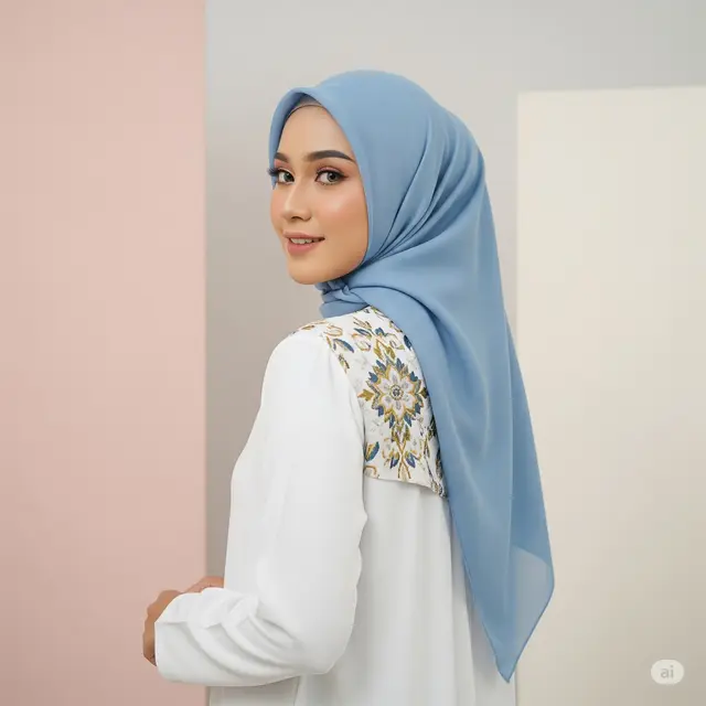 Gamis Brokat Punggung Strategis