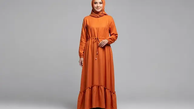 Gamis Ruffle Serut