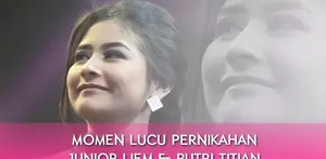 Prilly Latuconsina hadir di resepsi pernikahan Putri Titian dan Junior Liem. Ia sempat mengabadikan moment lucu yang terjadi di dalam