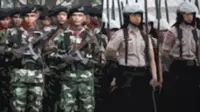 Ilustrasi TNI dan POLISI