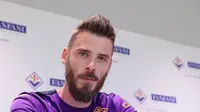 David De Gea resmi diperkenalkan secara resmi sebagai pemain Fiorentina. (X/Fiorentina)