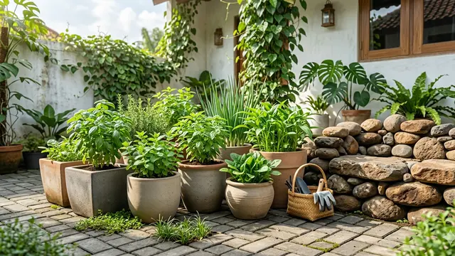 Inspirasi Desain Edible Garden Tropis Modern di Pekarangan Kampung