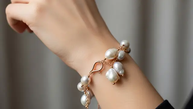 Model Gelang Mutiara Modern Baroque untuk Pesta /Ilustrasi gambar AI