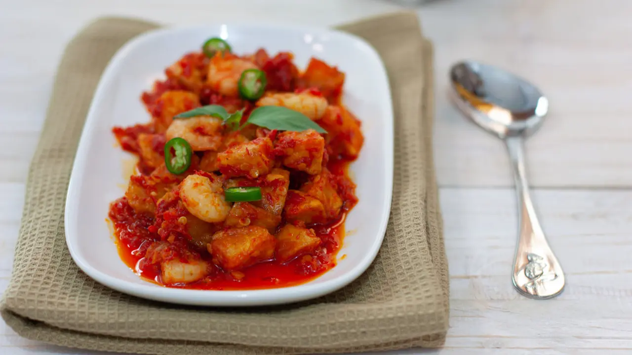 udang balado sambal goreng