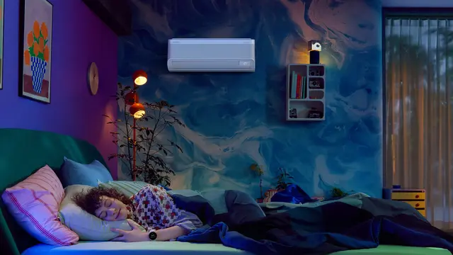 Ilustrasi tidur nyenyak dengan AC Samsung/Samsung Electronics Co., Ltd.